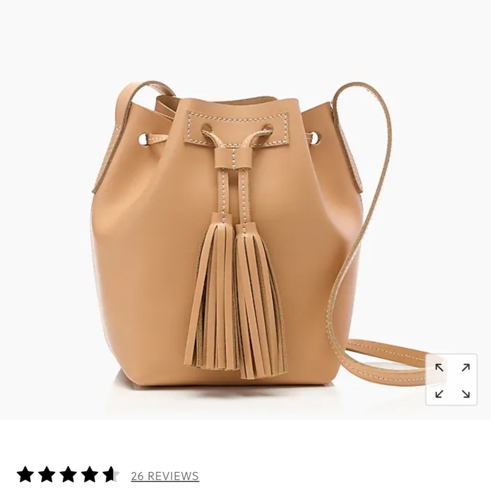 J. Crew Mini Matte Leather Bucket Bag